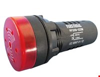 چراغ سیگنال هشدار دهنده (آژیردار) قرمز با قطر 22 میلی متر 220 ولت AC و 24 ولت AC/DC پارس فانال مدل PFS-56