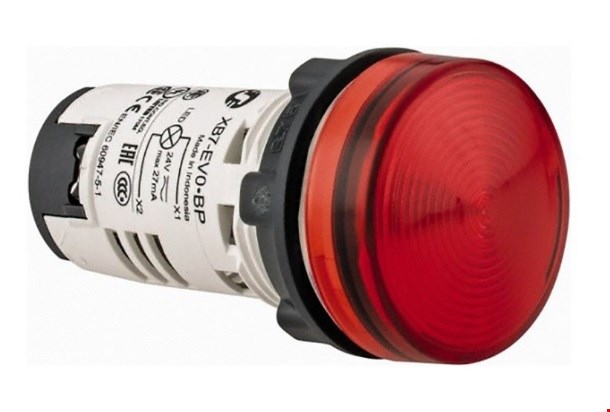 چراغ سیگنال اشنایدر باکالیت قرمز با LED داخلی 24 ولت AC و DC